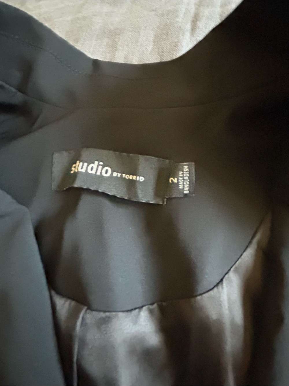 torrid Black Beaded Shoulder Blazer - Picture 8 of 8
